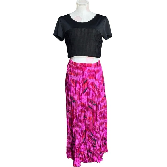 Melrose Silk Pink floral Maxi- large- Y2K - Picture 1 of 10